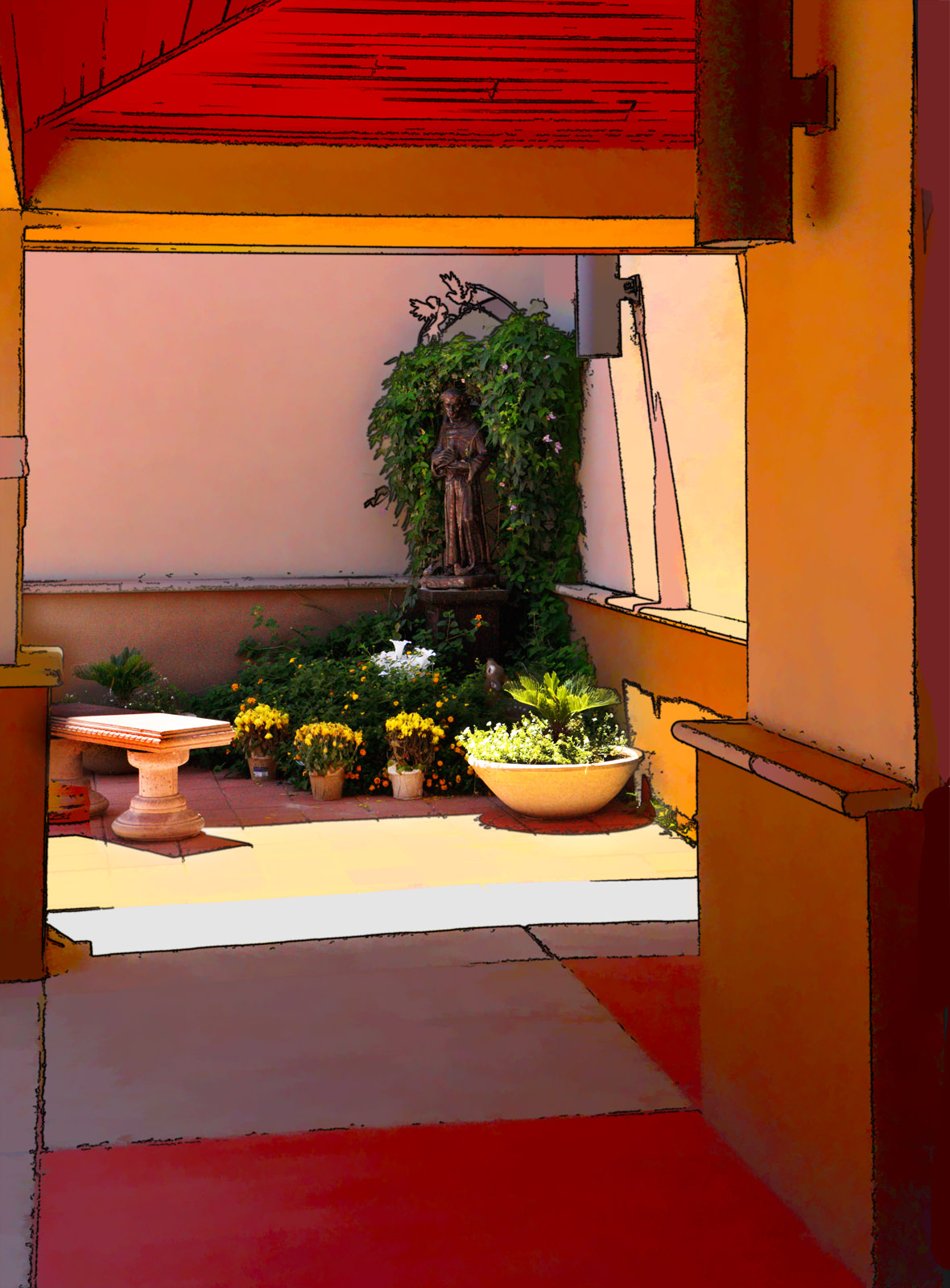 Passageway at Saint Anne
