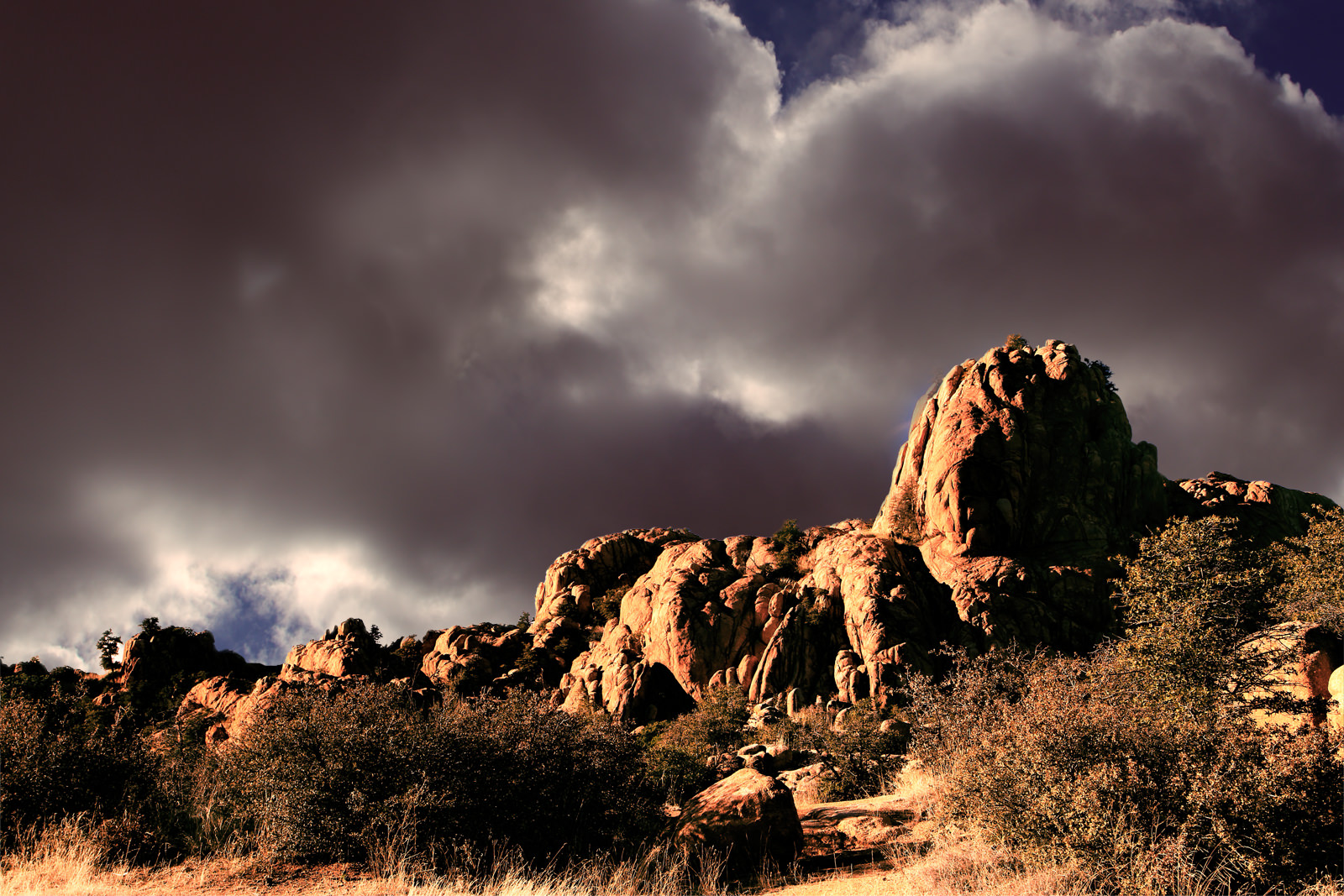 Gathering Storm at Granite Dells