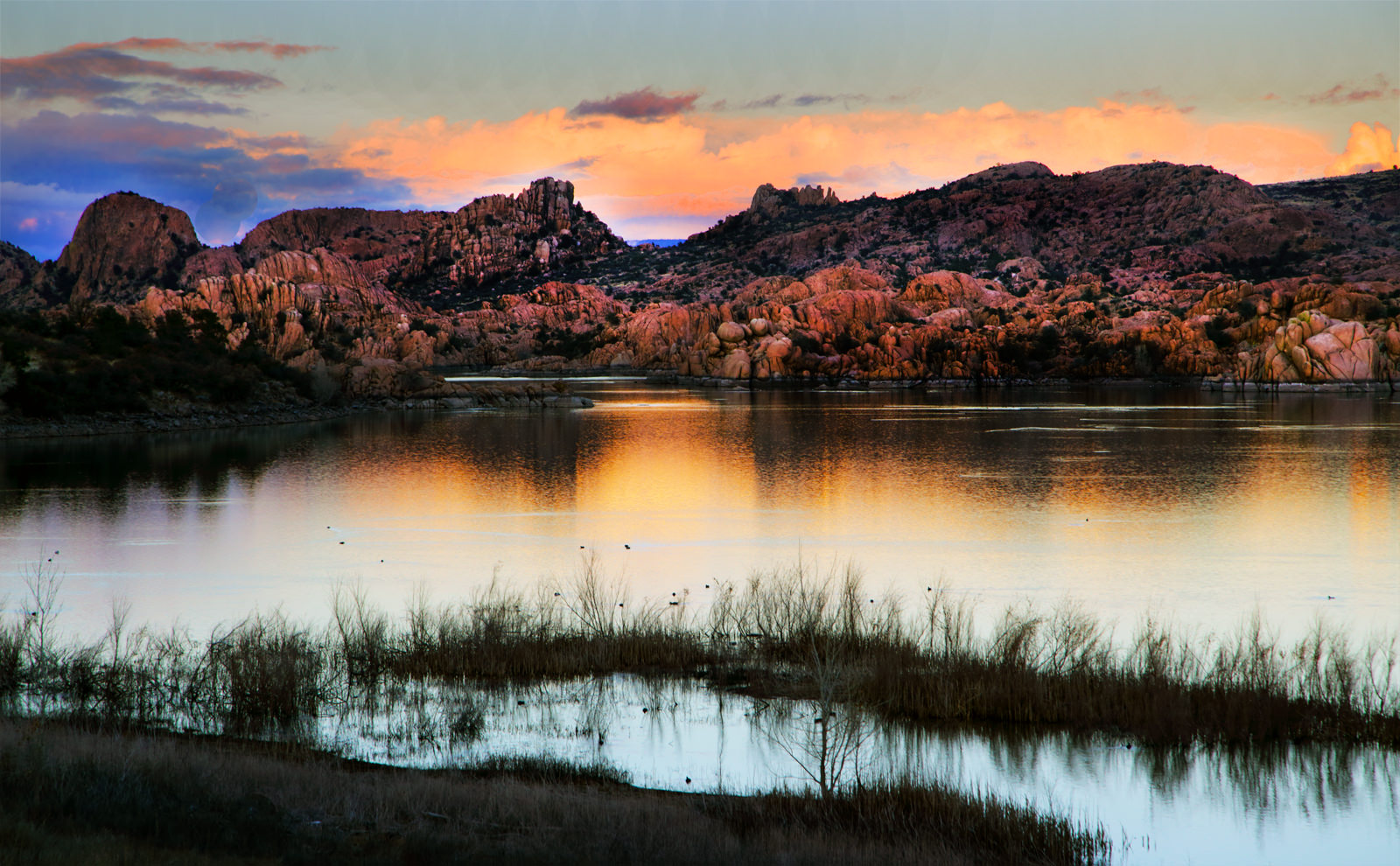 Watson Lake from Hwy 89